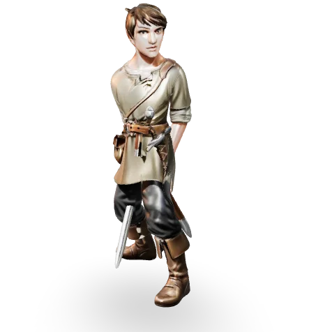 Rigged, then animated, a 3D model made in Euphronios' 3D Studio